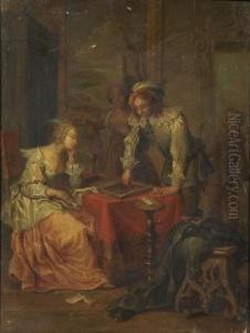 La Partie De Jacquet by Jean Raoux