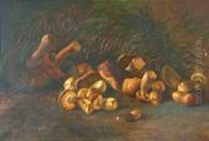 Nature Morte Aux Cepes by Jozef Rapacki