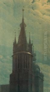 Mary's Tower In Krakow by Jozef Rapacki