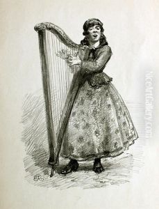 Harfistka(1926 by Jozef Rapacki