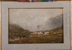 Scorcio Di Paesaggio Montano by Camillo Rapetti