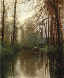 Il Bucato Al Ruscello by Camillo Rapetti