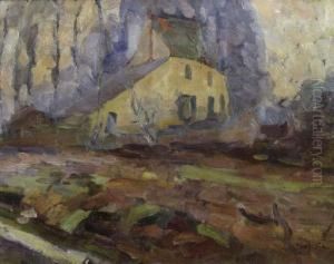 A Farmhouse In A Landscape by Joe Raphael