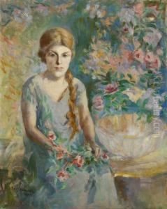 In The Garden by Joseph Morris Raphael