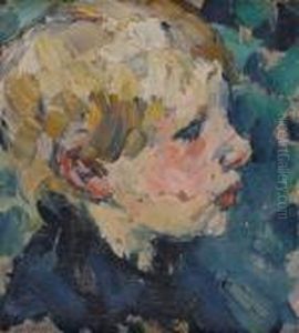 Portrait De Jeune Enfant by Joseph Morris Raphael