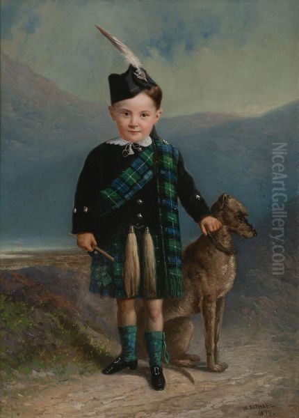 Scottish Lad And His Dog - view 1