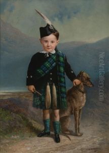 Scottish Lad And His Dog Scottish Lad And His Dog