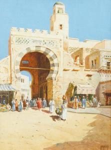 Arab Warrior On Horseback by Vittorio Rappini