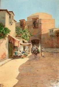 North African Street Scenes by Vittorio Rappini