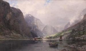 Fjordlandskap by Georg Anton Rasmussen
