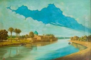 River Scene On The Banks Of The Tigris River Scene On The Banks Of The Tigris