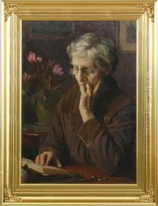 Reading Woman by Lars Rastrup