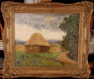 Hayrick In The Field by William Whitehead Ratcliffe