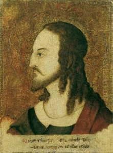 Vera Icon. Christi Antlitz Im Profil Nach Links. Darunter Eine Lateinische Inschrift, Die Ubersetzt Lautet: "was Jesu Antlitz Gottliches Zeigt - Davon Hier Das Abbild".