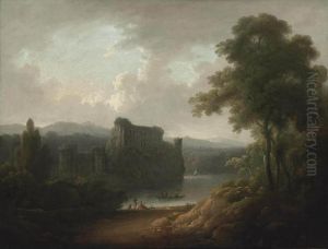 A Wooded Landscape by John Rathbone