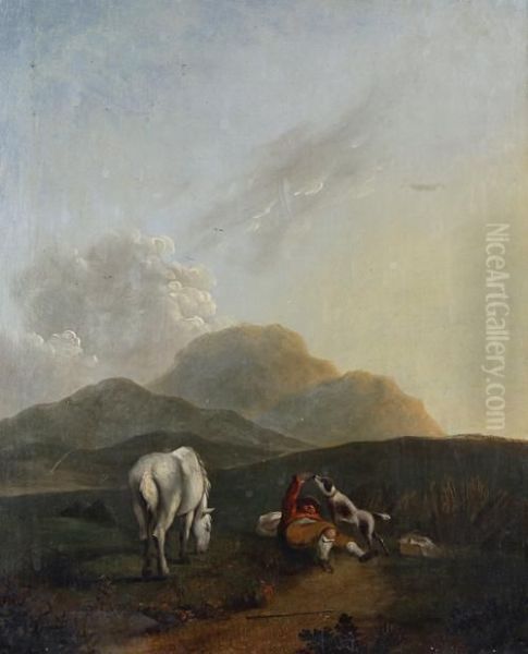 A Traveller With His Dog And Horse - view 1