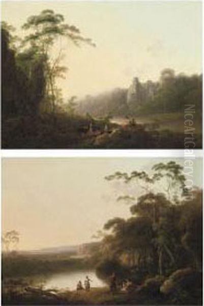 A Wooded River Landscape - view 1