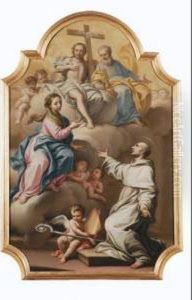 Madonna Col Bambino E San Bernardo by Carlo Giuseppe Ratti