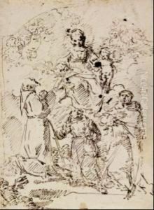 L'apparizione Della Madonna A Tre Santi