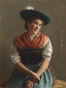 Young Girl In Her Sunday Best by Emil Rau