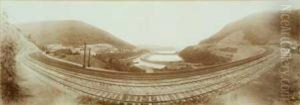 Horseshoe Curve, Pennsylvania Railroad. - view 1