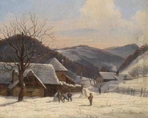Winter Landscape by Johann Josef Rauch