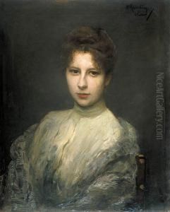 Portret Karoliny Ze Swiecickich Zakrzenskiej by Henryk Heinrich Rauchinger /
