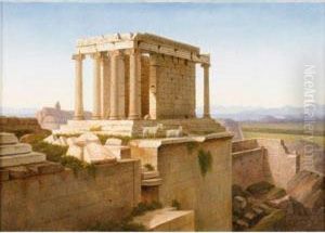 Ruines De L'acropole, Athenes by Andre Raulin