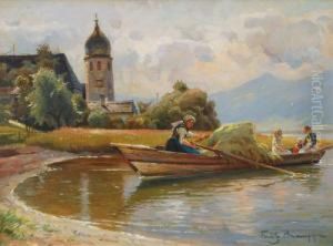 Heutransport Vor Frauenchiemsee Heutransport Vor Frauenchiemsee