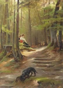 A Sunny Spot In The Woods by Karl Raupp