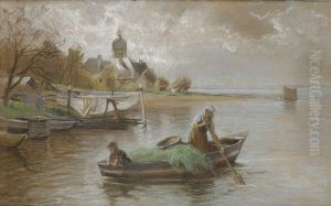 Am Ufer Der Fraueninsel by Karl Raupp