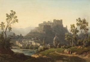 Blick Aufsalzburg by Leonhard Rausch