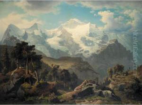 Returning From The Mountain Pasture - view 1