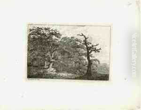 Zwei Wanderer Im Eichenwald - view 1