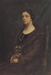 Figura Femminile Con Cagnolino Figura Femminile Con Cagnolino