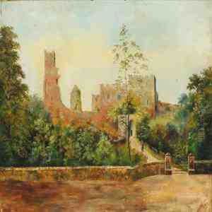 Prudhoe Castle Northumberland by John Samuel Raven