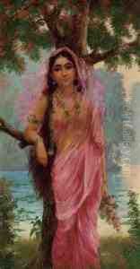 Vasantasena by Raja Ravi Varma