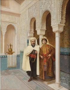 Couple D'orientaux by Auguste Raynaud