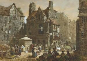 John Knox's House, Edinburgh by Louise Rayner