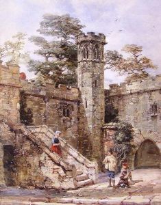 Castle Scene With Figures Castle Scene With Figures