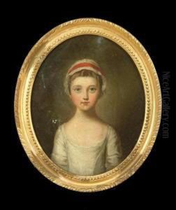 Portrait Of Thehonourable Juliana Ann Dawson Portrait Of Henrietta Ann Dawson Apair by Catherine Read