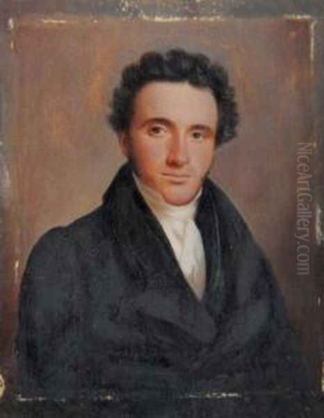 Miniature Portrait Of Agentleman Bust-length - view 1