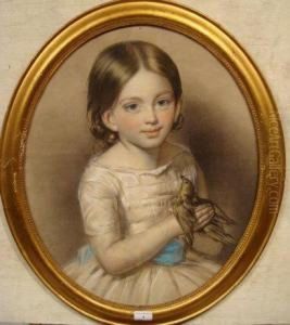 Portrait Of A Young Girl by John Burell Read