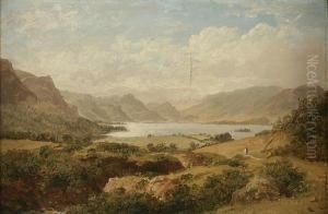 A View Of Lake Derwentwater, And Another, A View Of Lake Windermere, A Pair
