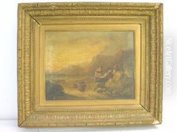 Clam Gatherers And Seashore - view 1
