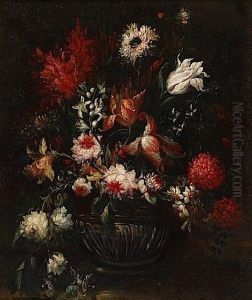 Nature Morte Au Bouquet De Fleurs by Tommaso Realfonso