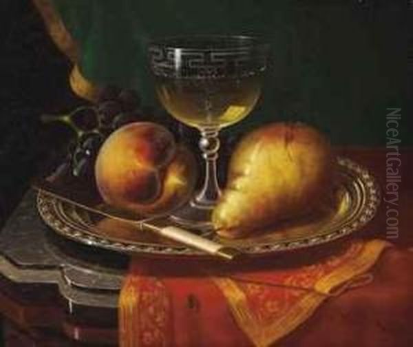 Still Life With Fruit And Wine by Morston Constantine Ream