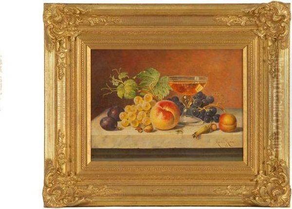 Still Life With Fruit And A Glass. - view 1