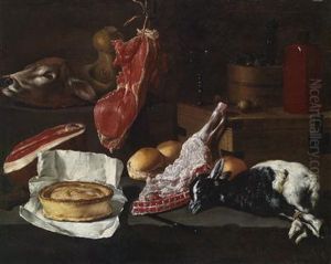 A Kitchen Still Life With Meat