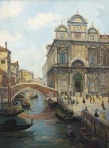 A Venetian Church by Peter Emil Recher